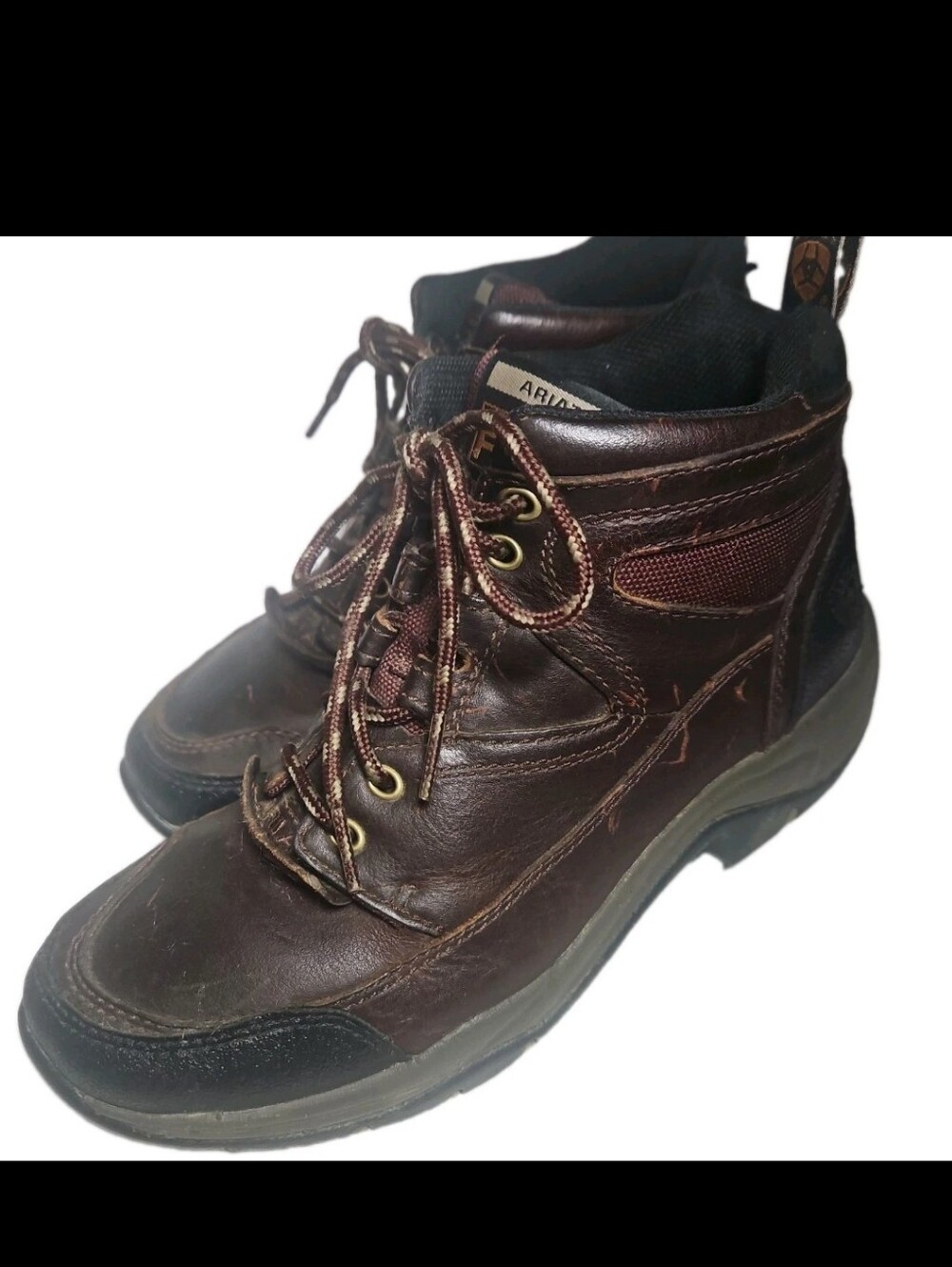 ARIAT Terrain Women Hike Boot Brn Leather ATS Sz8B Hike Trail Riding 10004138[8B